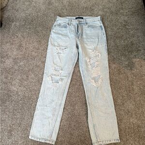 Light Blue Distressed Women's Jeans